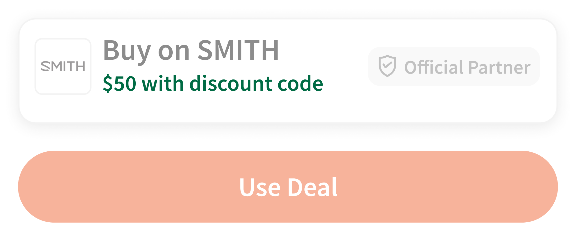 A discount code highlighted in the redirect design